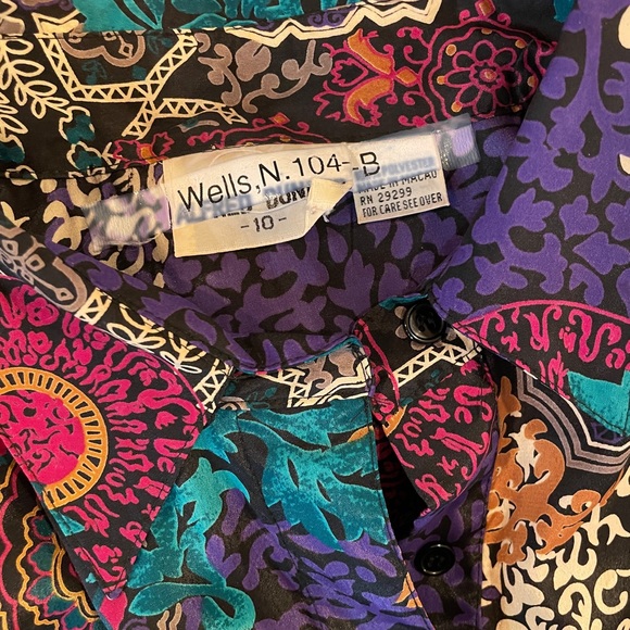 Vintage silky blouse - Picture 3 of 4